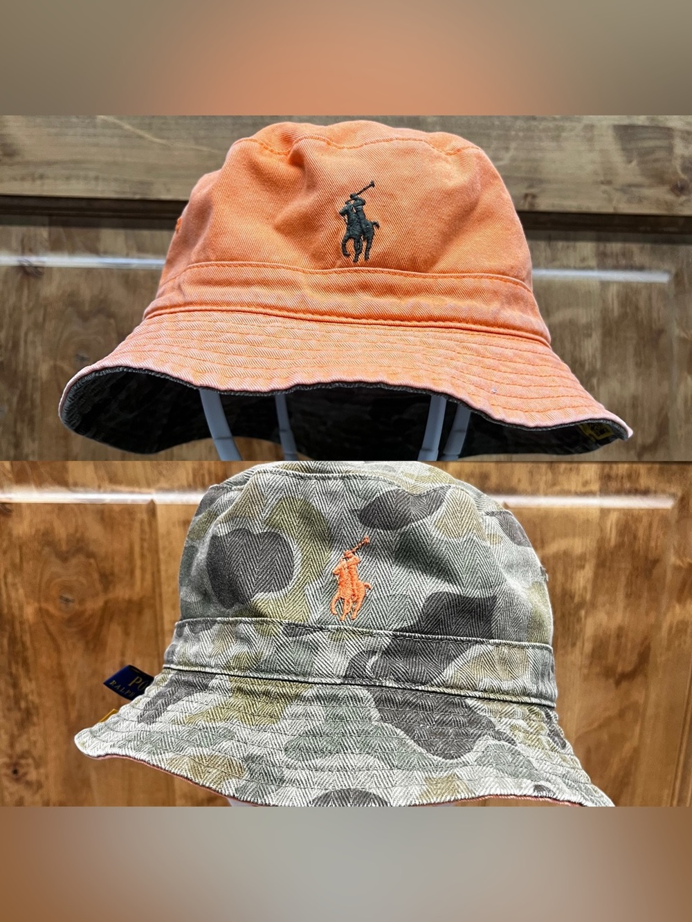 Polo Ralph Lauren reversible bucket hat in adult size S/M. versatile 2-in-1